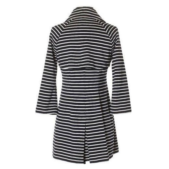 Cabi Nautical Stripe Maritime Trench Coat Jacket - Picture 4 of 8